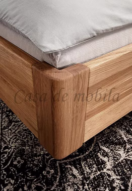 Schwebebett DOINA 1 Wildeiche massiv geölt Holzkufen Schwebebett rahmen Wildeiche massiv geölt casademobila Goslar