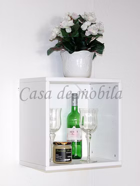 Massivholz regal hängend TOM 39x39x26cm Fichte massiv weiß gewachst Casa de mobila Goslar Massivholz regal hängend TOM 39x39x26cm Fichte massiv weiß gewachst Casa de mobila Goslar