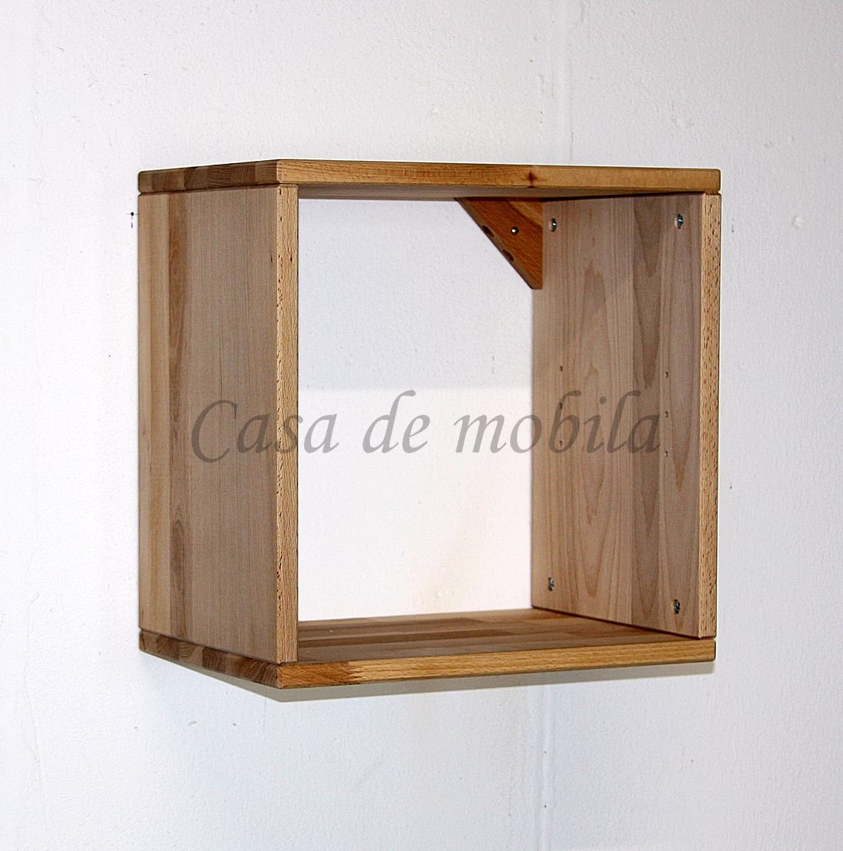 Massivholz Hängende regale TOM 39x39x26cm Kernbuche massiv natur geölt, 7230KB-01 Casa de mobila Goslar