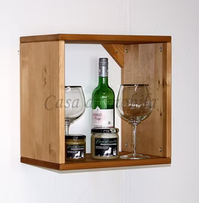 Hängende wandregal 39x39x26cm TOM Fichte massiv gelaugt geölt Casa de mobila Goslar Hängende wandregal 39x39x26cm TOM Fichte massiv gelaugt geölt Casa de mobila Goslar