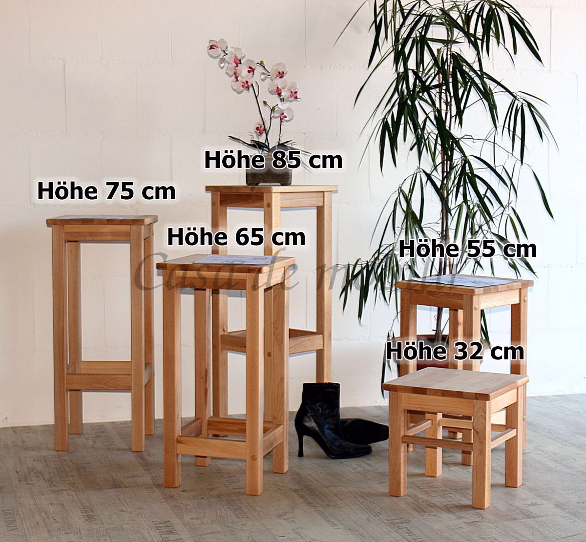 holz Beistellhocker set ANTON buche Kernbuche massiv natur geölt casademobila holz Beistellhocker set ANTON buche Kernbuche massiv natur geölt casademobila