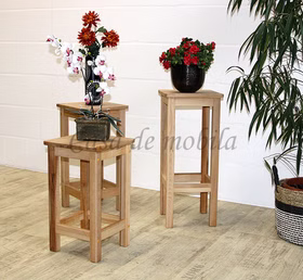 Beistelltisch-Set 3teilig 55/65/75cm ANTON Kernbuche massiv natur geölt Beistelltisch-Set 3teilig 55/65/75cm ANTON Kernbuche massiv natur geölt