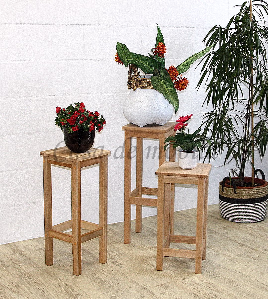 Massivholz Blumentische 3Er Set 65/75/85cm ANTON Kernbuche massiv natur geölt Casa de mobila Goslar Massivholz Blumentische 3Er Set 65/75/85cm ANTON Kernbuche massiv natur geölt Casa de mobila Goslar