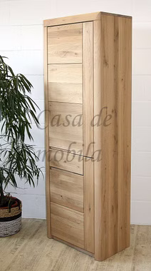 Schrank 71x203x40cm HORIZONT Wildeiche massiv Bianco geölt rechts Schrank 71x203x40cm HORIZONT Wildeiche massiv Bianco geölt rechts