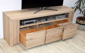 TV-Lowboard 173x62x40cm HORIZONT Wildeiche massiv geölt TV-Lowboard 173x62x40cm HORIZONT Wildeiche massiv geölt