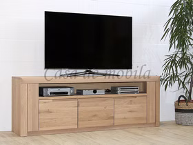Massivholz TV-Lowboard mit hohe Schubladen HORIZONT 173x62x40cm Wildeiche massiv natur oder Bianco geölt Casa de mobila Goslar Massivholz TV-Lowboard mit hohe Schubladen HORIZONT 173x62x40cm Wildeiche massiv natur oder Bianco geölt Casa de mobila Goslar