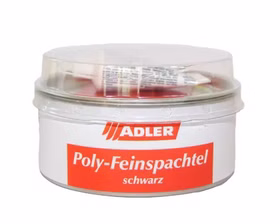 Poly-Feinspachtel 1kg ADLER schwarz inkl. Härter