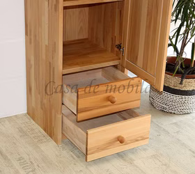 Dielenschrank 47x159x46cm CONTRA Massivholz