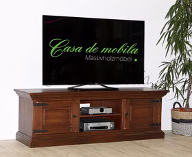Massivholz TV-Lowboard schrank SANTIAGO Pinie massiv Braun kolonialstil rustikal casademobila Massivholz TV-Lowboard schrank SANTIAGO Pinie massiv Braun kolonialstil rustikal casademobila