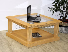 Couchtisch mit glasplate 90x45x90 cm PINEA Pinie massiv honig mediterraneo gebürstet casademobila Goslar Couchtisch mit glasplate 90x45x90 cm PINEA Pinie massiv honig mediterraneo gebürstet casademobila Goslar