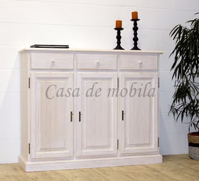 Massivholz Sideboard PINEA Pinie massiv weiß gebürstet casademobila Massivholz Sideboard PINEA Pinie massiv weiß gebürstet casademobila