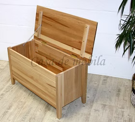 schlafzimmer truhenbank Truhe Holzkiste ANTON Kernbuche massiv natur lackiert casademobila