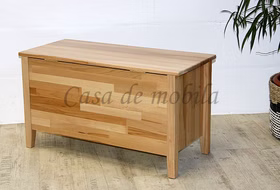 wäschetruhe mit deckel holz Truhe  ANTON buche Kernbuche massiv natur lackiert casademobila