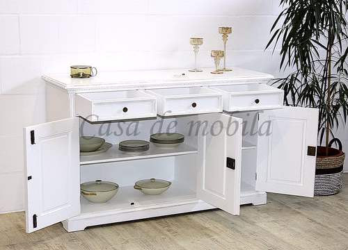 Sideboard VICTORIA 145x90x50cm Fichte massiv antik, natur oder honig gewachst oder lackiert