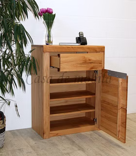 Massivholz Flurkommode Rechts mit Edelstahlgriffe HORIZONT 71x94x40cm buche massiv natur geölt Casa de mobila Goslar Massivholz Flurkommode Rechts mit Edelstahlgriffe HORIZONT 71x94x40cm buche massiv natur geölt Casa de mobila Goslar