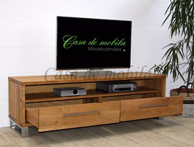 Massivholz TV-kommode mit metallbeine Edelstahl SOUL Rustikale Balkeneiche massiv geölt Casademobila Goslar Massivholz TV-kommode mit metallbeine Edelstahl SOUL Rustikale Balkeneiche massiv geölt Casademobila Goslar