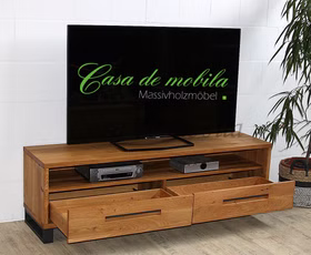 Massivholz Fernsehschrank mit metallbeine schwarz SOUL industrie look 164x50x42cm Balkeneiche massiv geölt Casademobila Goslar Massivholz Fernsehschrank mit metallbeine schwarz SOUL industrie look 164x50x42cm Balkeneiche massiv geölt Casademobila Goslar