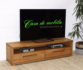 Massivholz Fernsehkommode mit Rohstahl-Griffe SOUL 164x42x42cm Wildeiche Rustikal massiv geölt Casademobila Goslar Massivholz Fernsehkommode mit Rohstahl-Griffe SOUL 164x42x42cm Wildeiche Rustikal massiv geölt Casademobila Goslar