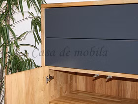 Highboard innen 89x123x46cm CONTRA Eichenholz Highboard innen 89x123x46cm CONTRA Eichenholz