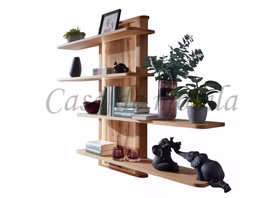 Wohnwand V 3-teilig OKER Kernbuche natur geölt gerundete ecken Beleuchtung von Casademobila Goslar Wohnwand V 3-teilig OKER Kernbuche natur geölt gerundete ecken Beleuchtung von Casademobila Goslar