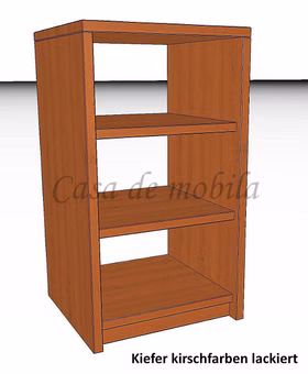 kleiner Holzregal CONTRA 47x84x46cm Kiefer massiv bernsteinfarben lackiert Casa de mobila Goslar kleiner Holzregal CONTRA 47x84x46cm Kiefer massiv bernsteinfarben lackiert Casa de mobila Goslar