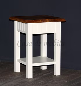 Massivholz Beistelltisch mit Ablage Landhaus Höhe 40 cm NORDIC HOME Kiefer weiß Holzplatte Wildeiche geölt casademobila Goslar Massivholz Beistelltisch mit Ablage Landhaus Höhe 40 cm NORDIC HOME Kiefer weiß Holzplatte Wildeiche geölt casademobila Goslar