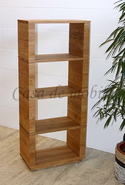 Bücherregal 60x142x32cm ACERRO rustikale Asteiche massiv natur geölt Casa de mobila Bücherregal 60x142x32cm ACERRO rustikale Asteiche massiv natur geölt Casa de mobila