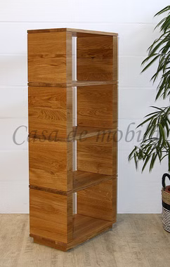 Massivholz Büroregal 60x142x32cm ACERRO rustikale Asteiche massiv natur geölt Casa de mobila Goslar Massivholz Büroregal 60x142x32cm ACERRO rustikale Asteiche massiv natur geölt Casa de mobila Goslar