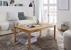Echtholz Stubentisch 105x45x65cm ALFONS Wildeiche massiv natur geölt casademobila Goslar