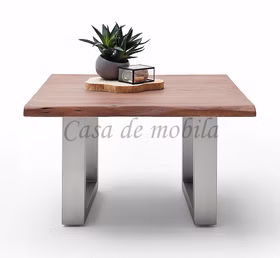 Wohnzimmertisch 75x45x75cm CARTAGENA Akazie massiv walnuss lackiert Wohnzimmertisch 75x45x75cm CARTAGENA Akazie massiv walnuss lackiert