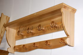 Wandgarderobe mit Hutablage DECOR landhaus 117x40x23cm Pappel massiv natur lackiert bei Casademobila Goslar Wandgarderobe mit Hutablage DECOR landhaus 117x40x23cm Pappel massiv natur lackiert bei Casademobila Goslar