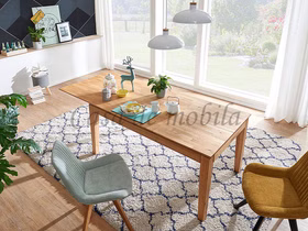 Esszimmertisch ausziehbar 180/240x75x90cm eichenholz Natur geölt Esszimmertisch ausziehbar 180/240x75x90cm Wildeiche massiv Natur geölt Casa de mobila Goslar