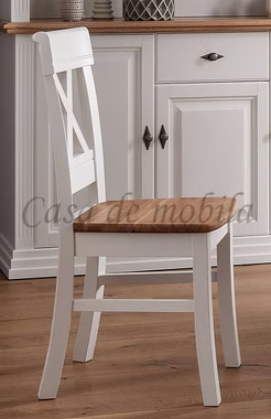 Stuhl 45x96x55cm COUNTRY HOME Kiefer weiß Eiche geölt Stuhl Kiefer weiss Wildeiche geoelt 1036221901 6