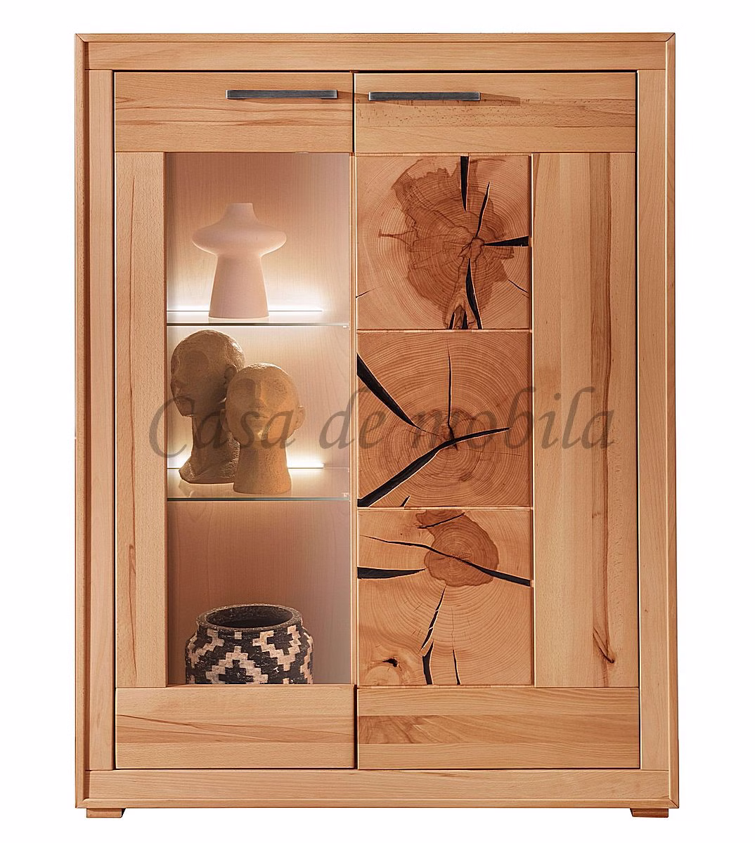 Echtholz Highboard schrank kernbuche massiv mit Stirnholz casademobila Echtholz Highboard schrank kernbuche massiv mit Stirnholz casademobila