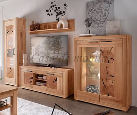 Wohnwand Anbauwand Schrankwand echtholz kernbuche massiv geölt mit Hirnholz casademobila Wohnwand Anbauwand Schrankwand echtholz kernbuche massiv geölt mit Hirnholz casademobila