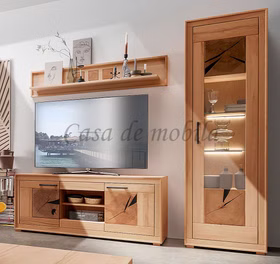 Wohnwand Anbauwand Schrankwand kernbuche massiv geölt mit Hirnholz casademobila Wohnwand Anbauwand Schrankwand kernbuche massiv geölt mit Hirnholz casademobila