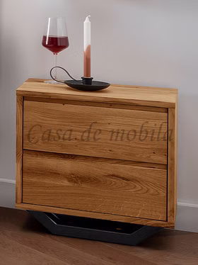 Nachtschrank nachttisch nachtkommode auf metallkufen rustikal industrie look wildeiche eiche massiv casademobila Nachtschrank nachttisch nachtkommode auf metallkufen rustikal industrie look wildeiche eiche massiv casademobila