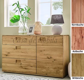 Massivholz Wäschekommode CASA MIO 180x90x46cm kernbuche Astbuche Wildeiche massiv natur geölt Casa de mobila Goslar Decker Massivholzmöbel Massivholz Wäschekommode CASA MIO 180x90x46cm kernbuche Astbuche Wildeiche massiv natur geölt Casa de mobila Goslar Decker Massivholzmöbel