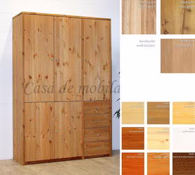 Massivholz Schrank 134x199x46cm CONTRA Kiefer massiv weiss gelaugt geölt natur lackiert Dunkelbraun Buche Eiche Bianco Massivholz Schrank 134x199x46cm CONTRA Kiefer massiv weiss gelaugt geölt natur lackiert Dunkelbraun Buche Eiche Bianco
