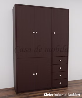 Massivholz Büroschrank 134x199x46cm CONTRA Kiefer massiv Dunkelbraun kolonial lackiert Cuba casa de mobila Goslar Massivholz Büroschrank 134x199x46cm CONTRA Kiefer massiv Dunkelbraun kolonial lackiert Cuba casa de mobila Goslar