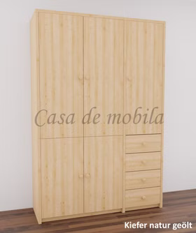 Massivholz Wäscheschrank 134x199x46cm CONTRA Kiefer massiv natur geölt casademobila Goslar Massivholz Wäscheschrank 134x199x46cm CONTRA Kiefer massiv natur geölt casademobila Goslar