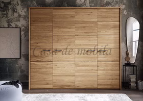 Kleiderschrank Doina 4türig 245x219x60cm eichenholz natur geölt Massivholz Kleiderschrank Doina 4türig 245x219x60cm Wildeiche massiv natur geölt Casa de mobila Goslar