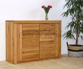 Kommode 128x94x45cm HORIZONT Massivholz Eiche natur geölt Casa de mobila Kommode 128x94x45cm HORIZONT Massivholz Eiche natur geölt Casa de mobila