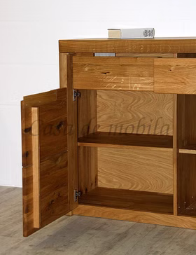 Sideboard 128x94x45cm HORIZONT Massivholz Wildeiche geölt Casa de mobila Sideboard 128x94x45cm HORIZONT Massivholz Wildeiche geölt Casa de mobila