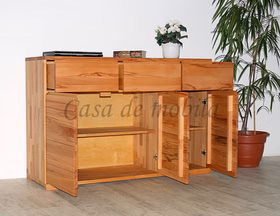 Massivholz Sideboard ALTONA 135x90x45cm Kernbuche massiv natur geölt Casa de mobila Goslar Massivholz Sideboard ALTONA 135x90x45cm Kernbuche massiv natur geölt Casa de mobila Goslar