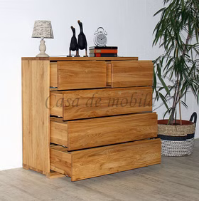 Massivholz Wäschekommode mit Schubladen ALTONA 90x90x40cm Wildeiche massiv natur geölt Casa de mobila Goslar Massivholz Wäschekommode mit Schubladen ALTONA 90x90x40cm Wildeiche massiv natur geölt Casa de mobila Goslar