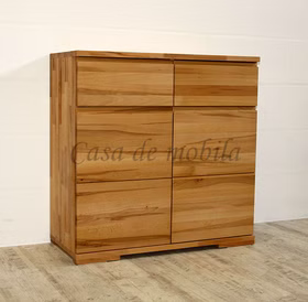 Massivholz Kommode IV 90x90x40cm ALTONA Kernbuche massiv geölt von Casademobila Goslar
