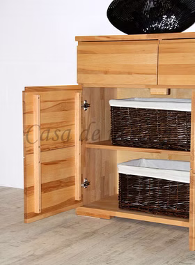 Massivholz Kommode IV 90x90x40cm ALTONA Kernbuche massiv geölt von Casademobila Goslar