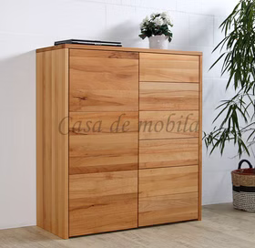 Massivholz Wäschekommode VI 105x120x45cm BREMEN Kernbuche massiv natur geölt Casademobila Goslar