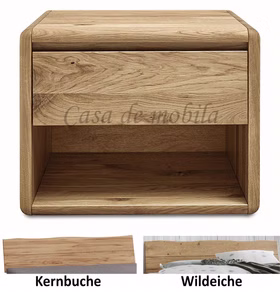 Nachtkommode Kernbuche Wildeiche massiv 20 204 001 Nachtkommode Kernbuche Wildeiche massiv 20 204 001
